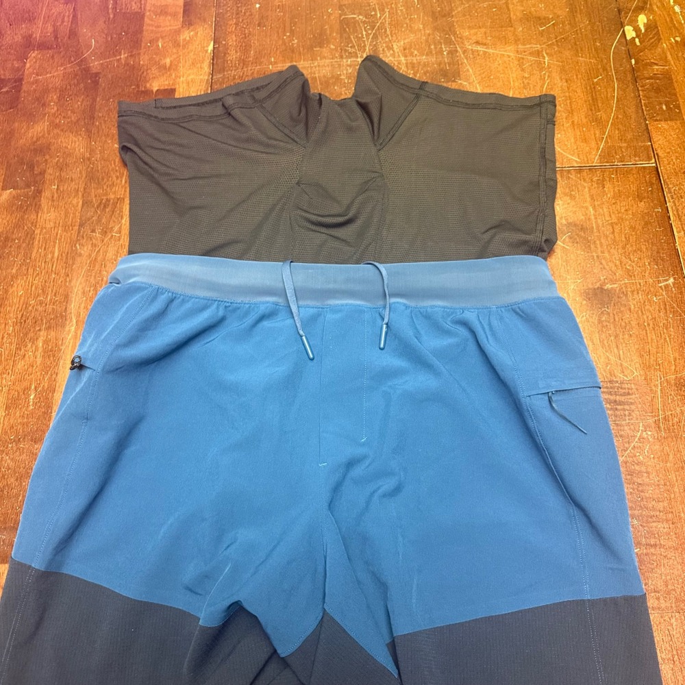 Lululemon Surge Shorts Mens L Blue Two Tone Lined Athletic M7ACWS - Picture 7 of 9